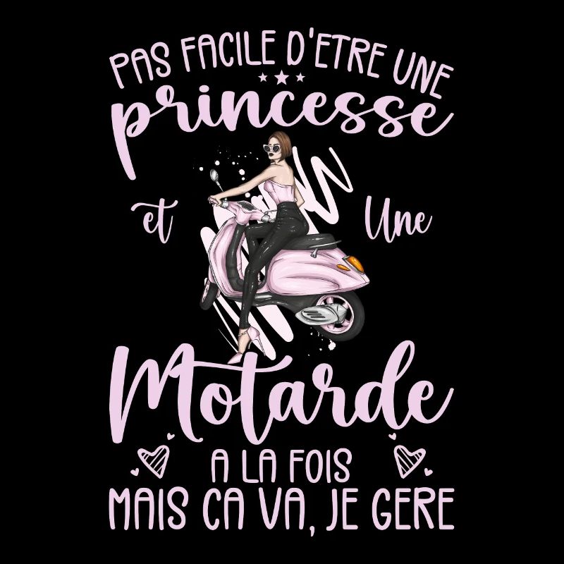 Princess And Biker At The Same Time Motorcycle Gift Idea