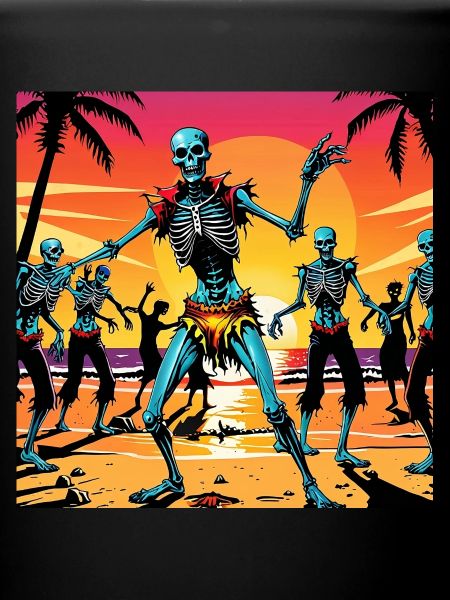dancing at sunset
