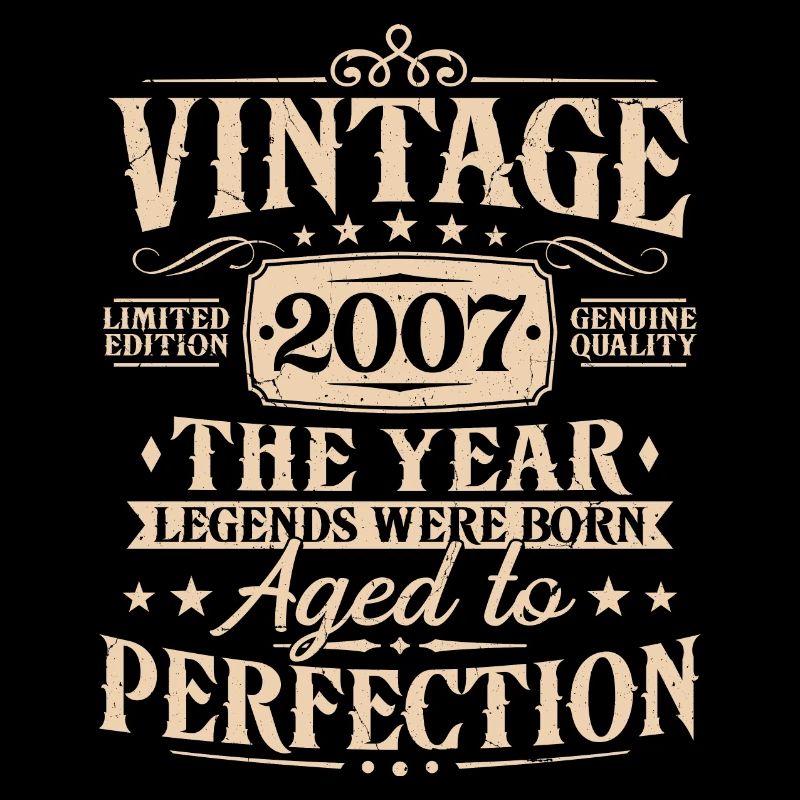 Cadeau d’anniversaire vintage 2007