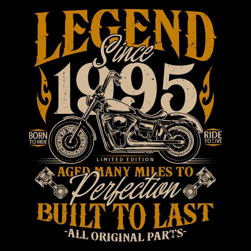 Legende seit 1995 Motorrad Geburtstag Geschenk