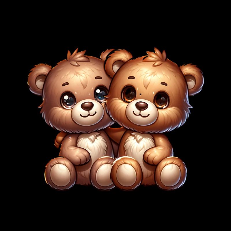 Cute cuddly bears for children and