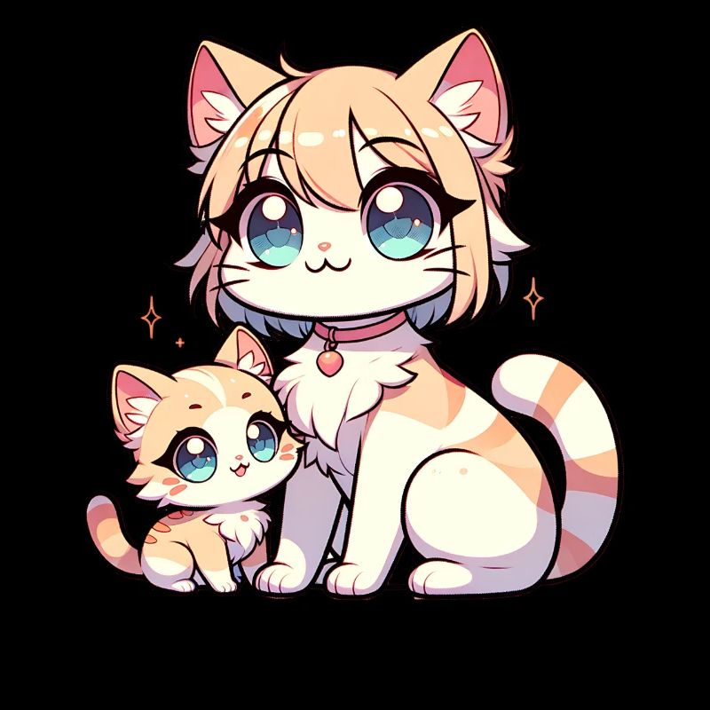 Cute cats with big blue eyes