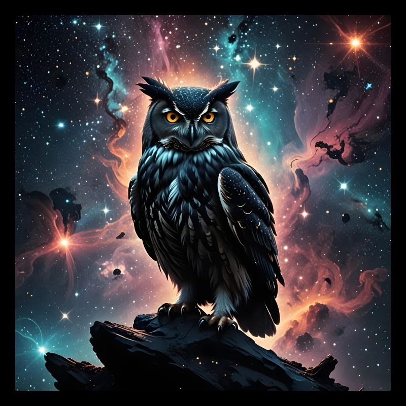 Mystische Eule der Erleuchtung