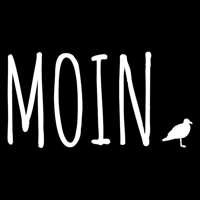 Moin mit Möwe | weiß