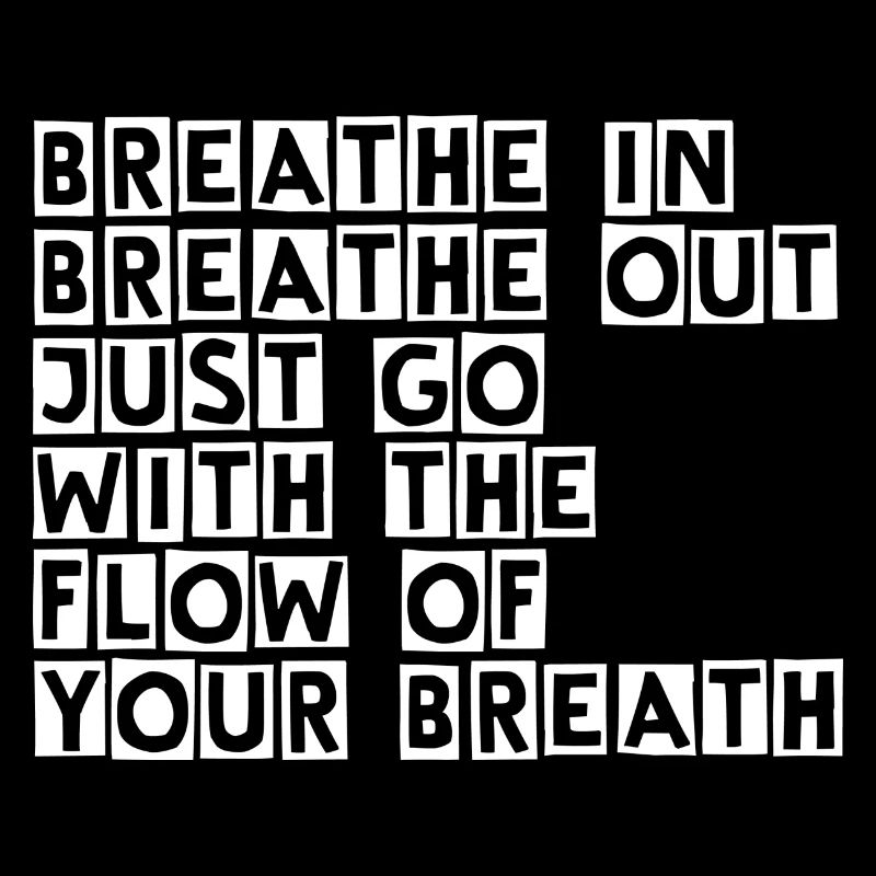 Go with the flow - weiß