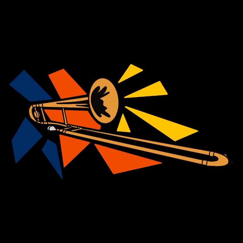 Laiton Trombone Pop Art