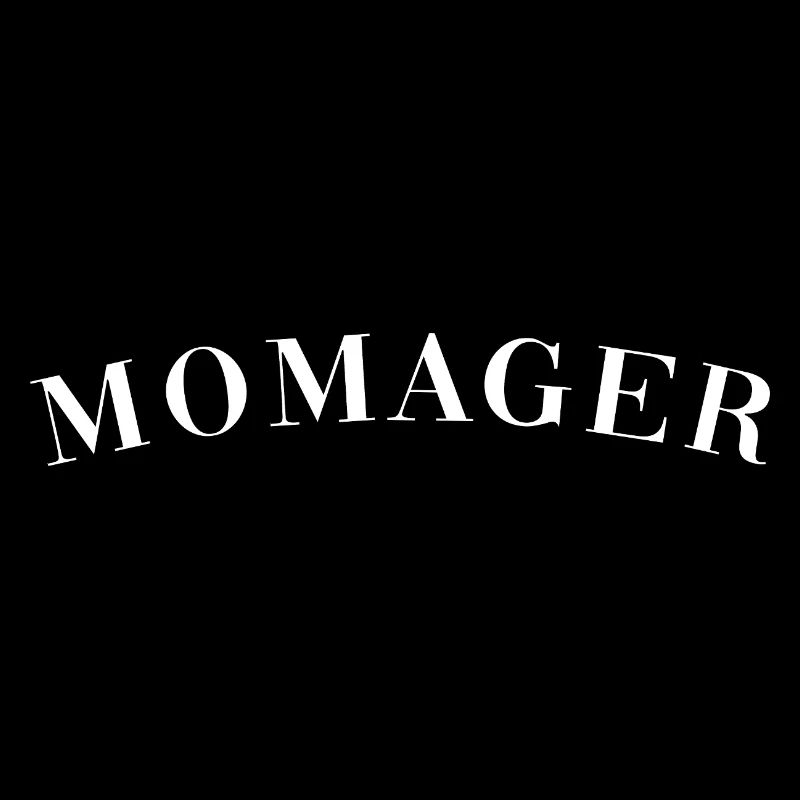 Momager plain white print