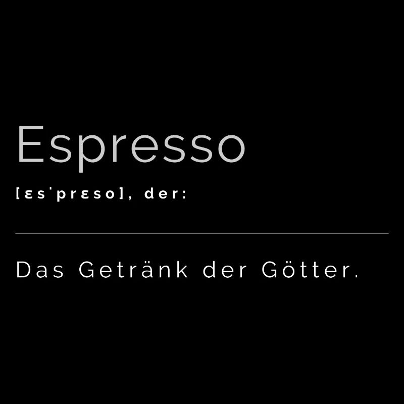 Espresso - Das Getränk der Götter