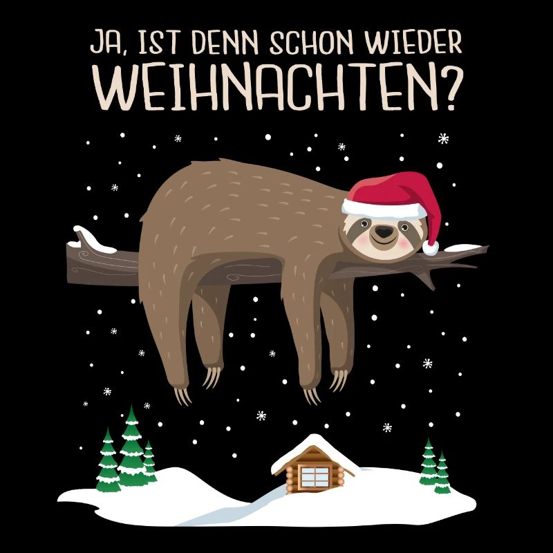 Faultier Weihnachten Sloth Christmas Geschenkidee
