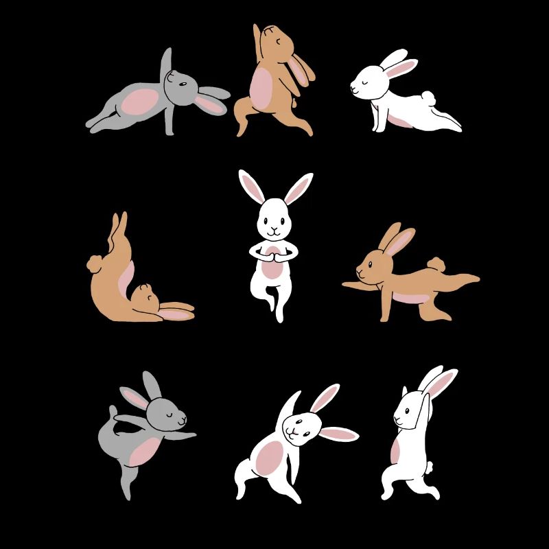 Yoga Rabbit Meditation Yogi Namaste Gift