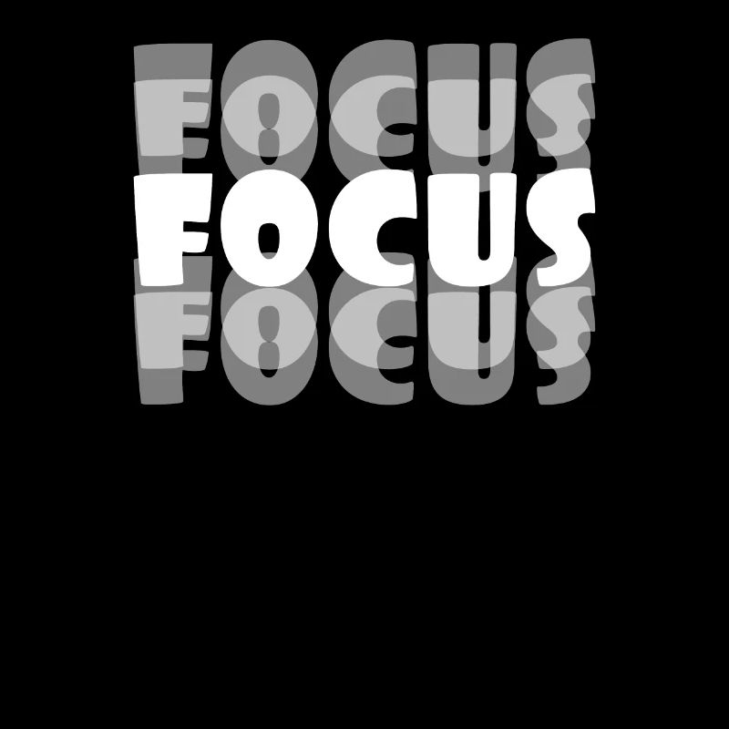 Motivational Focus Tshirt Design Focus