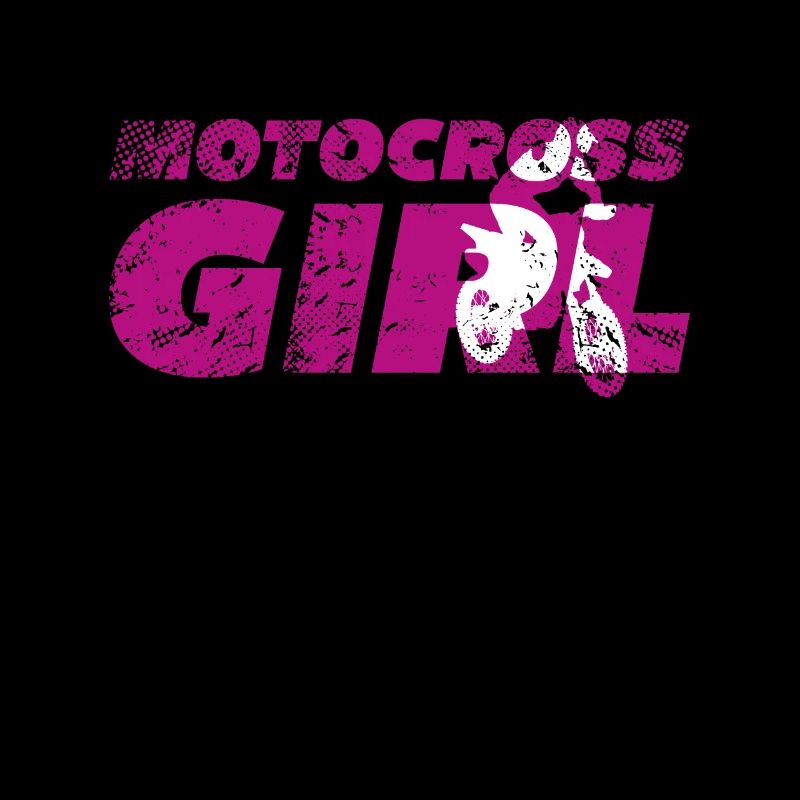 Motocross Mädchen Motorrad