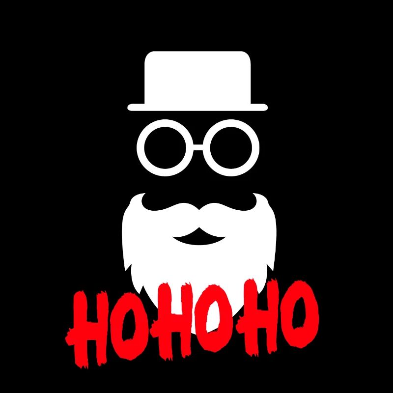 HOHOHO Hipster Santa Noël laid