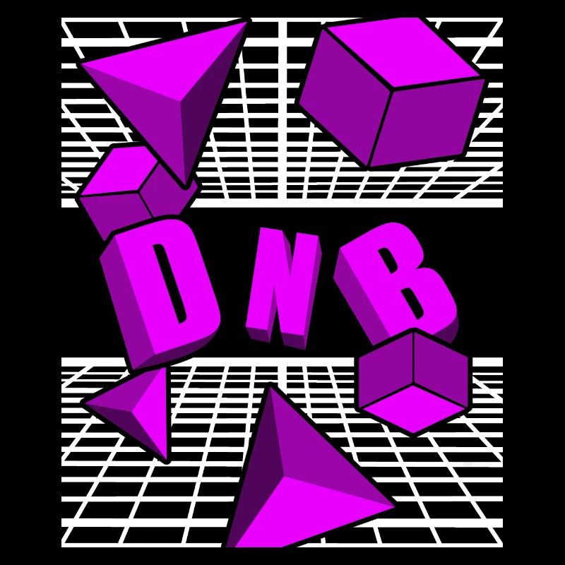 Drum and bass music 3D effect party dancing DNB