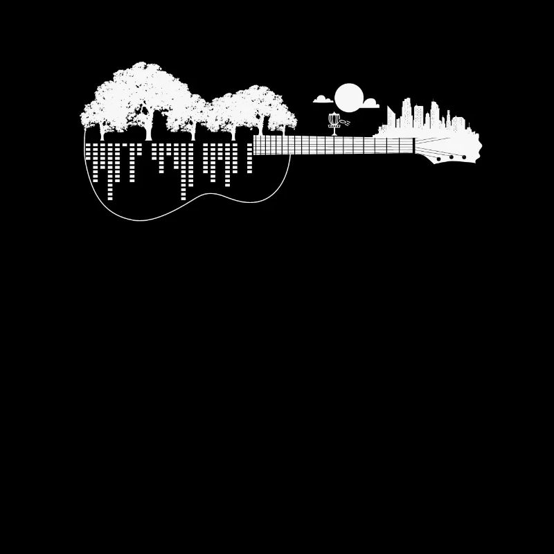 Disc Golf Flying Disc - Disc Golf Sunset Guitar