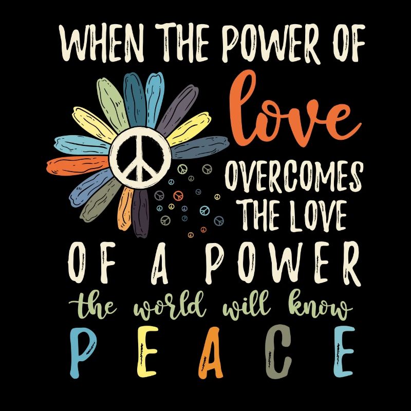 Hippie Flower Power Peace & Power