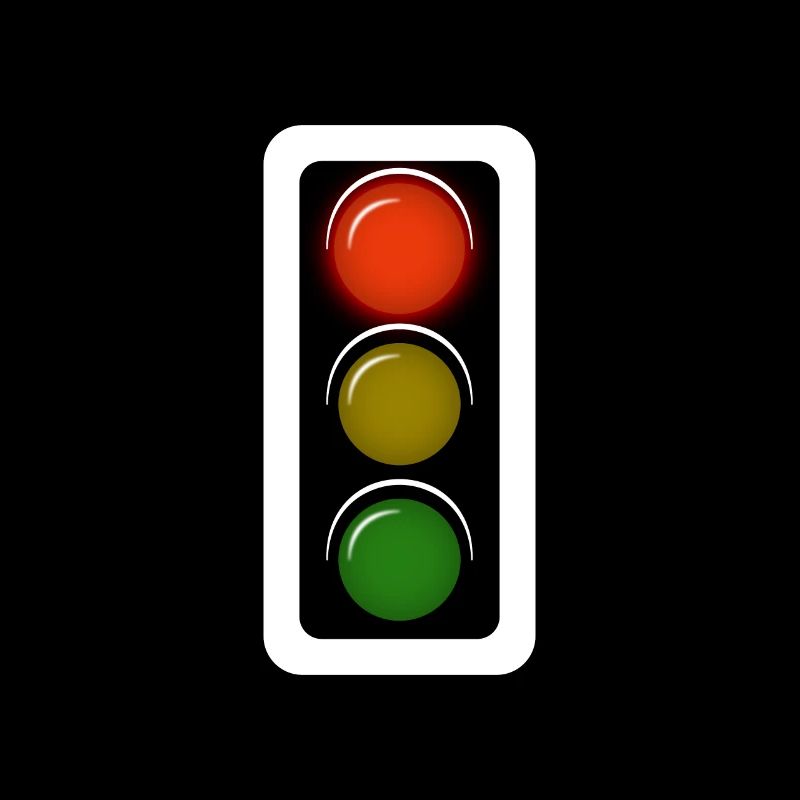 Corona traffic light red