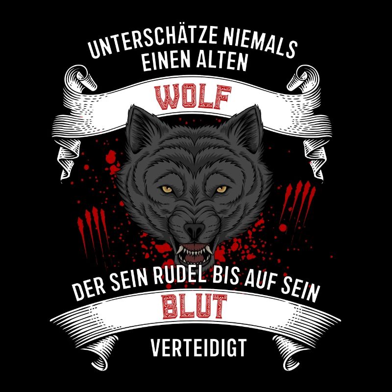 Unterschätze niemals einen Wolf - Germanen
