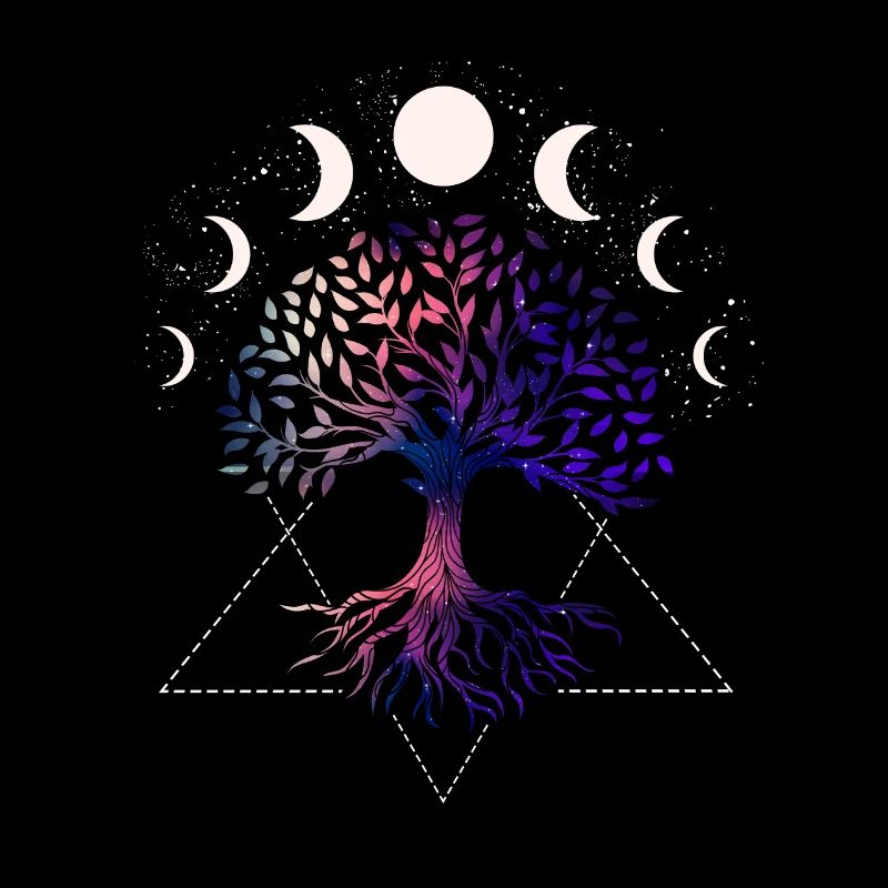 Mondphasen, Baum Des Lebens