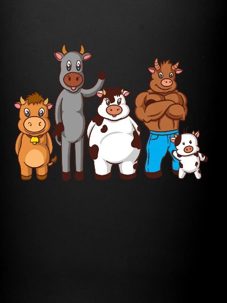 Drawn Comic Cows