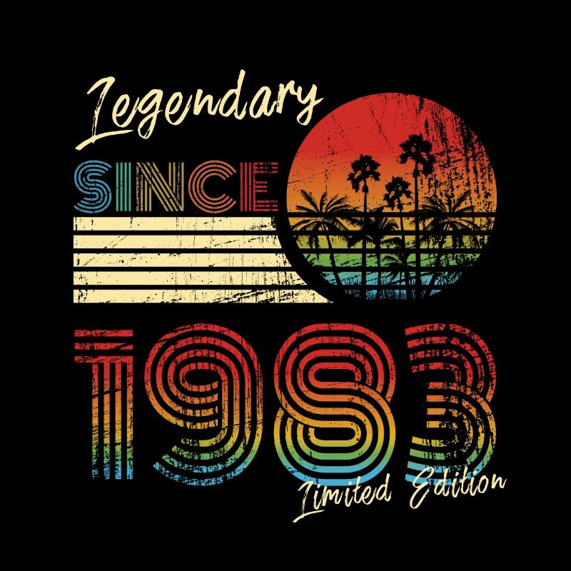 Geburtstag Geschenk Männer 1983 T-Shirt Legendary