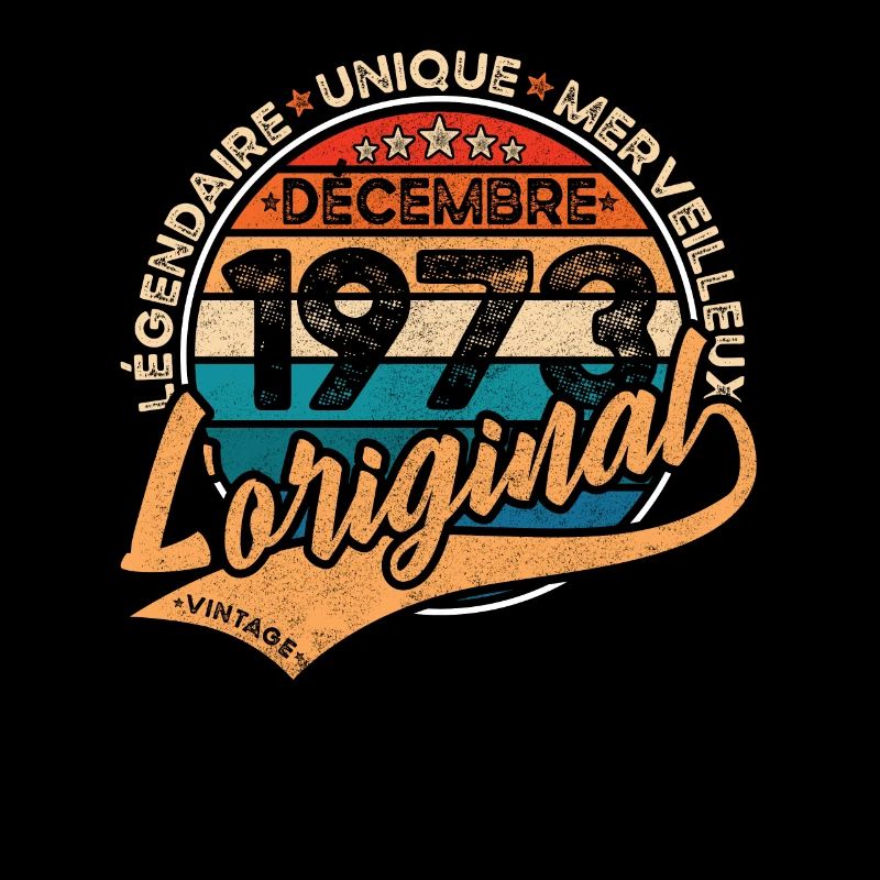 Anniversaire Décembre 1973 L’original 1973 Décembre