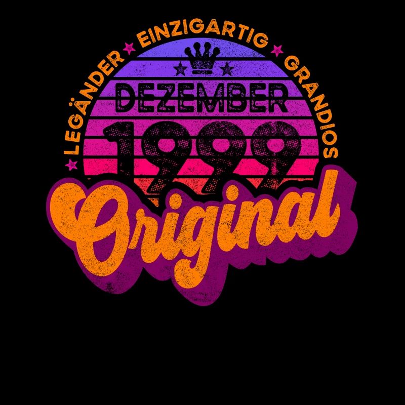 born December 1999 Birthday Retro Design