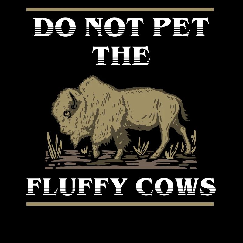 Bison, bison, do not feed the fluffy cows