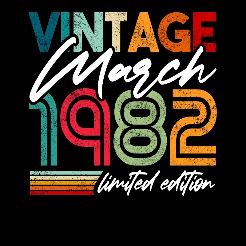 Anniversaire Mars 1982 Millésime Mars 1982