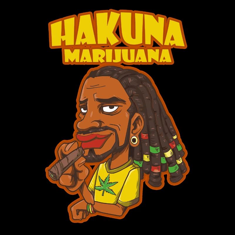 Hakuna Marijuana Drôle De Weed Fumer Pothead THC