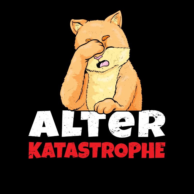 Alter Katastrophe Lustige Katze Miau Werkstatt