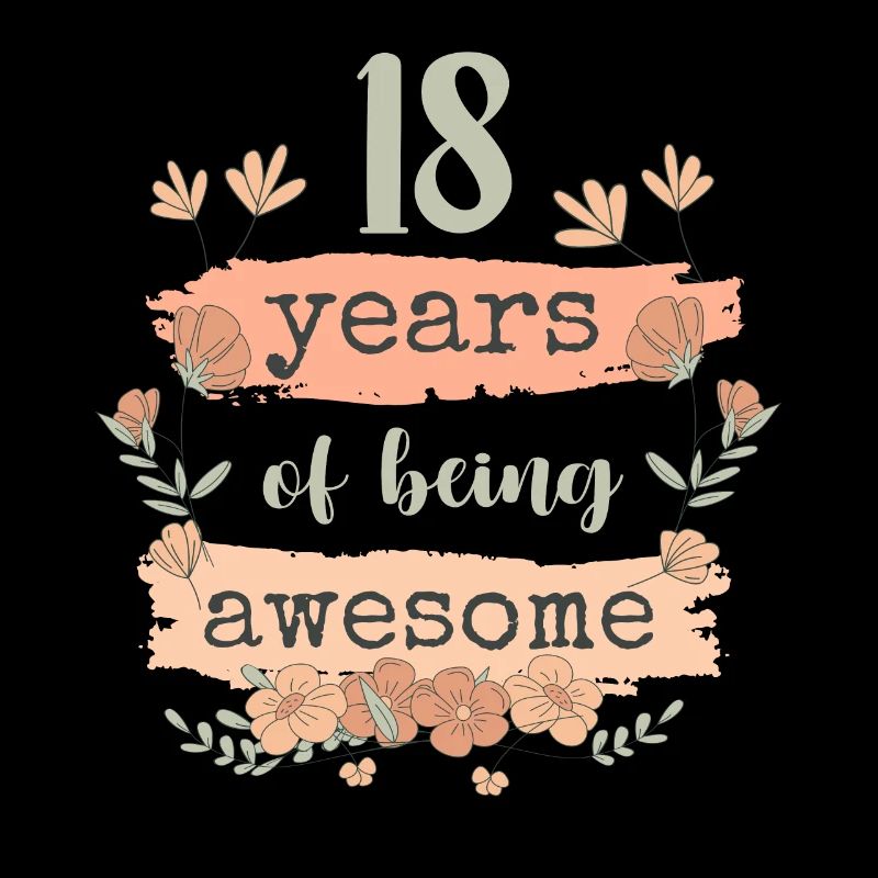 18 années d’anniversaire de cadeau en disant drôle