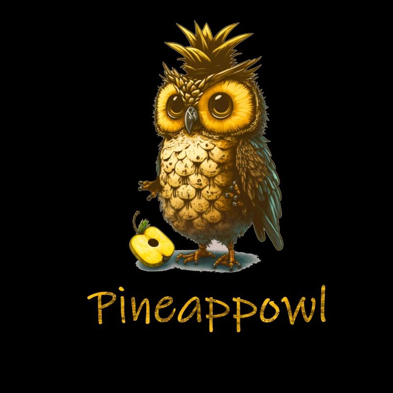Pineappowl süße Eule Ananas Wortwitz