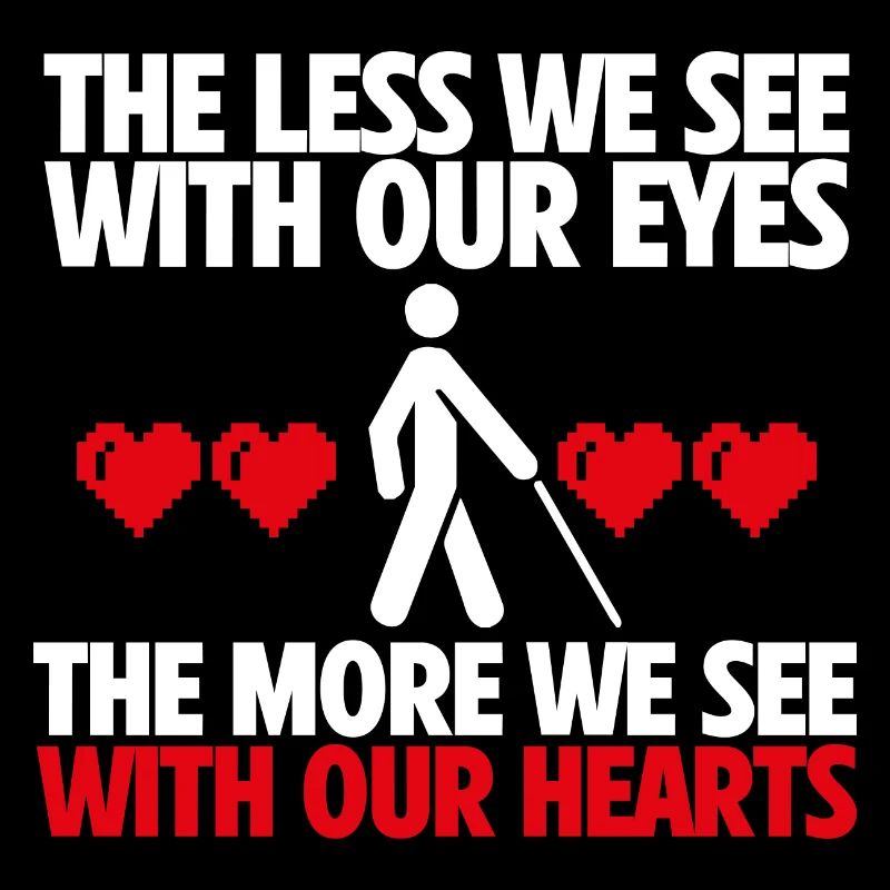 Less We See with Our Eyes More We See with hearts