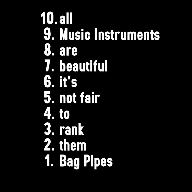 Drôles de musiciens Dictons Instruments de musique Cornemuse