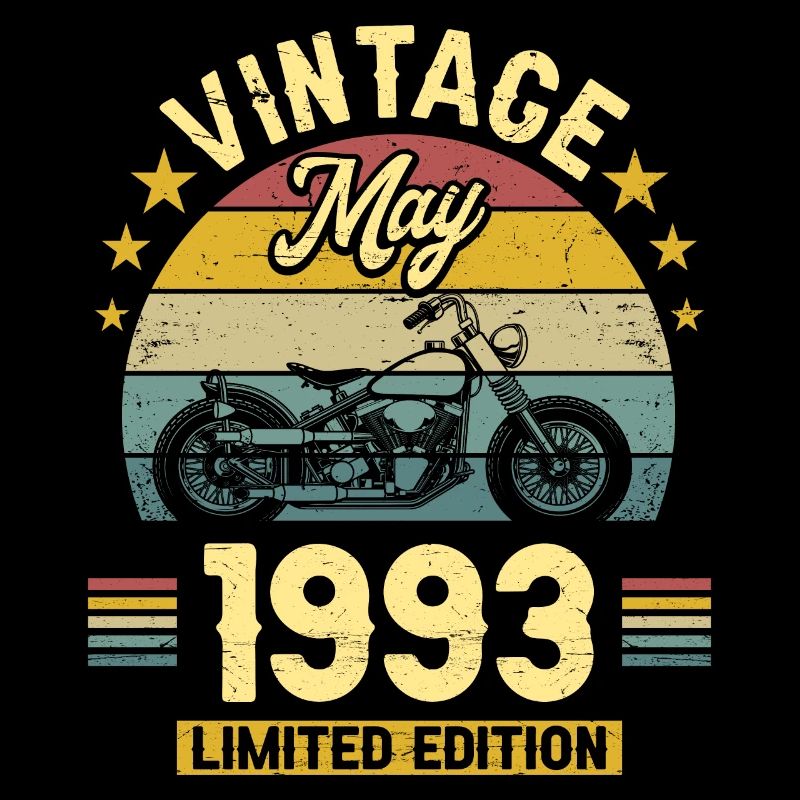 Oldtimer-Biker Jahrgang Mai 1993 30-jähriges Jubiläum