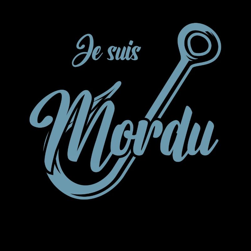 Pêcheur mordu de pêche