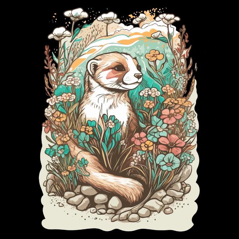 Furet Cadeau Mignon Weasel Anniversaire