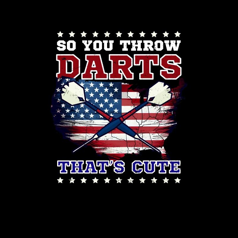Dart Du Wirfst Darts Niedlich