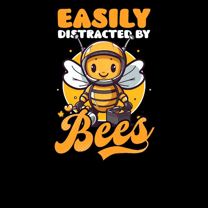 Beekeeper Distracted By Bees