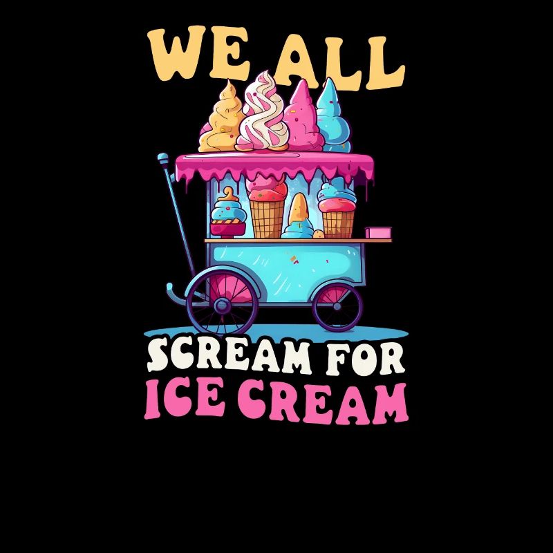 Vendeur de crème glacée All Scream For Ice Cream