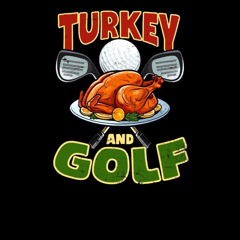 Thanksgiving Golf Turkey Golf Clubs