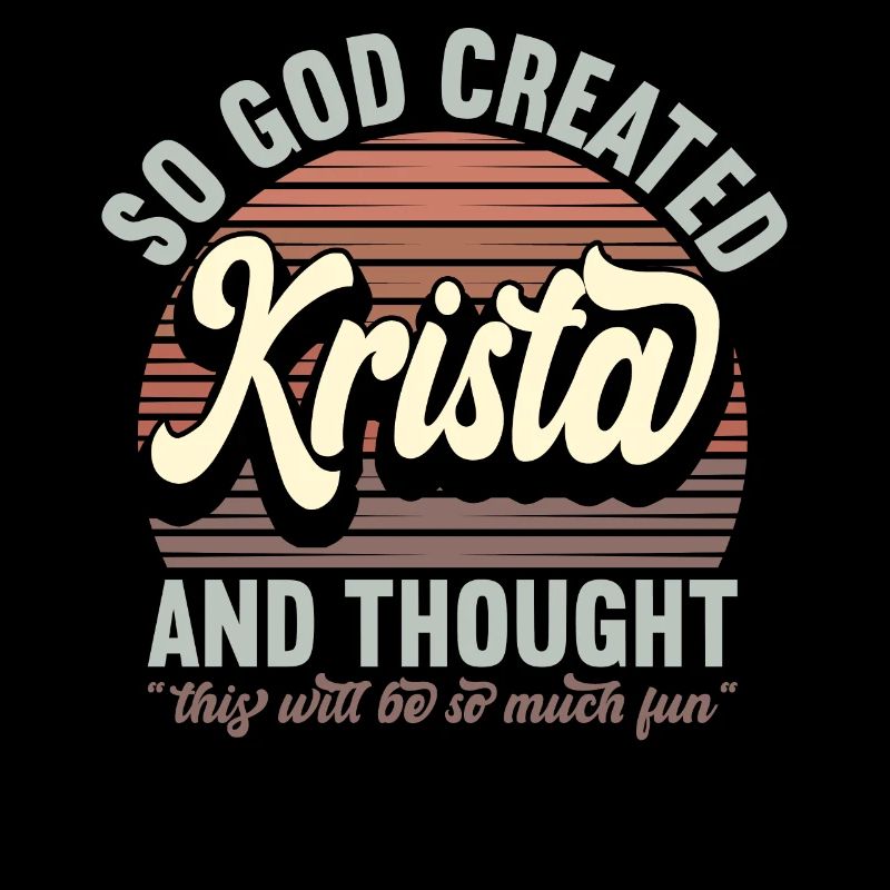 Name Krista Gift Birthday Saying Funny