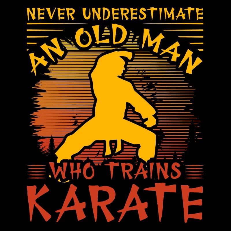 Never underestimate an old man who trains karate