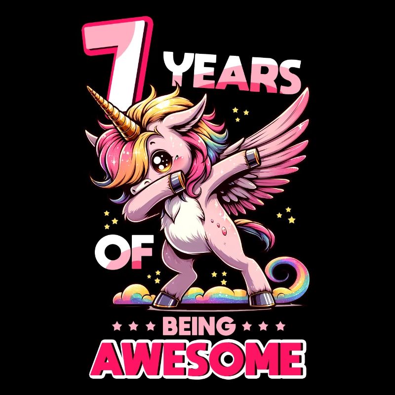 7 Jahre Einhorn Geburtstag