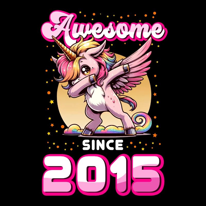 Einhorn Geburtstag Awesome since 2015