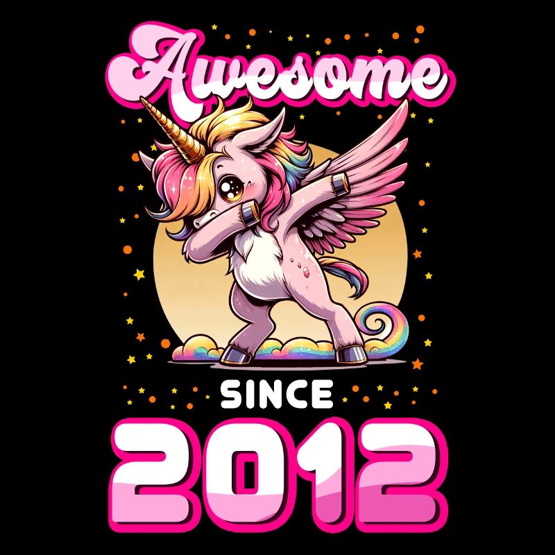 Einhorn Geburtstag Awesome since 2012