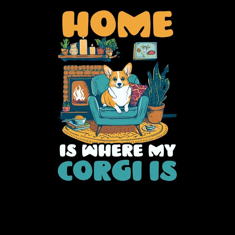 Corgi Mom Dad Home Where Corgi Is