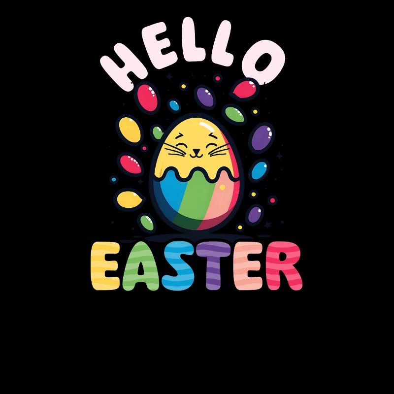 Katze Ostern Hallo Ostern