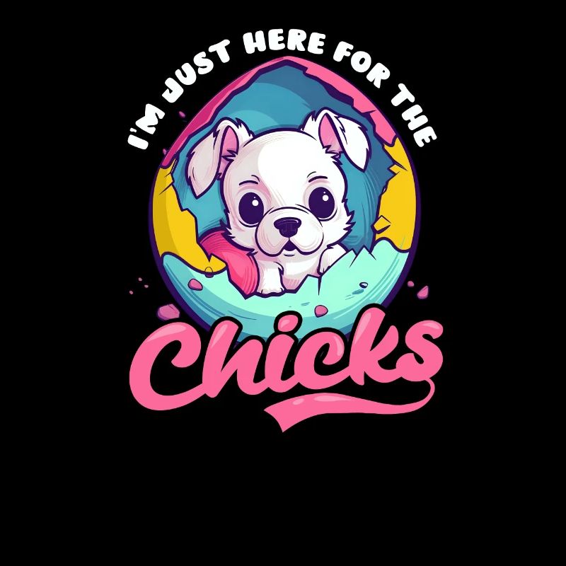 Dog Easter Here For Chicks Puppy